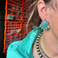 Stud earrings Kingman turquoise and sterling silver