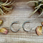 Snake Eye Hoop Earrings – Kingman Turquoise & Sterling Silver