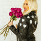 Reo RF Heart Detail Leather Jacket