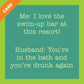 CARD Swim Up Bar | Funny Party Gift | Kitsch Greeting Cards