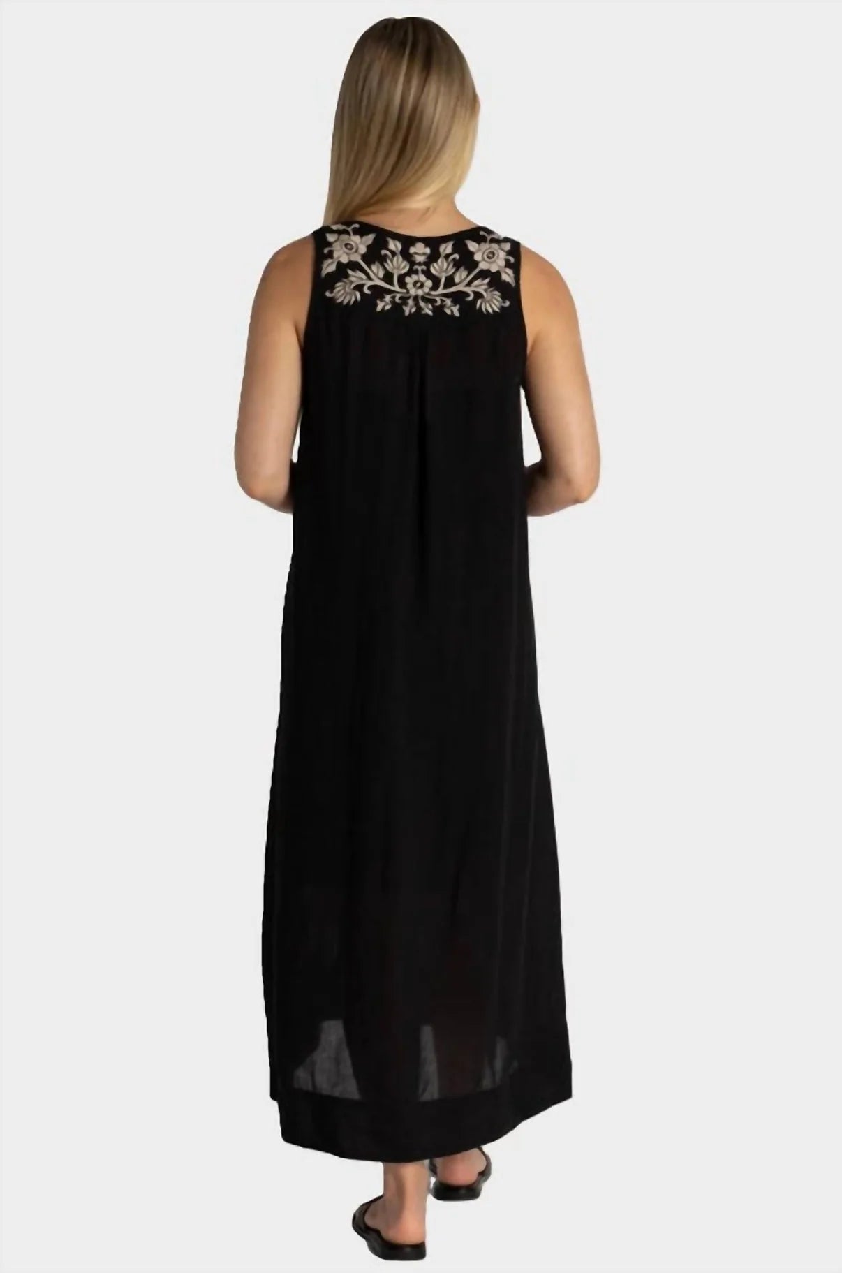 Kamala Linen Tank Slip Dress by Johnny Was