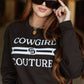Cowgirl Couture Western Graphic Sweatshirt  - Brown