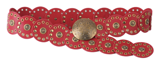 Leather Circle Caterpillar Disc Belt