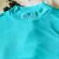 Turquoise Trouble Mesh Top with Rhinestones at Bourbon Cowgirl