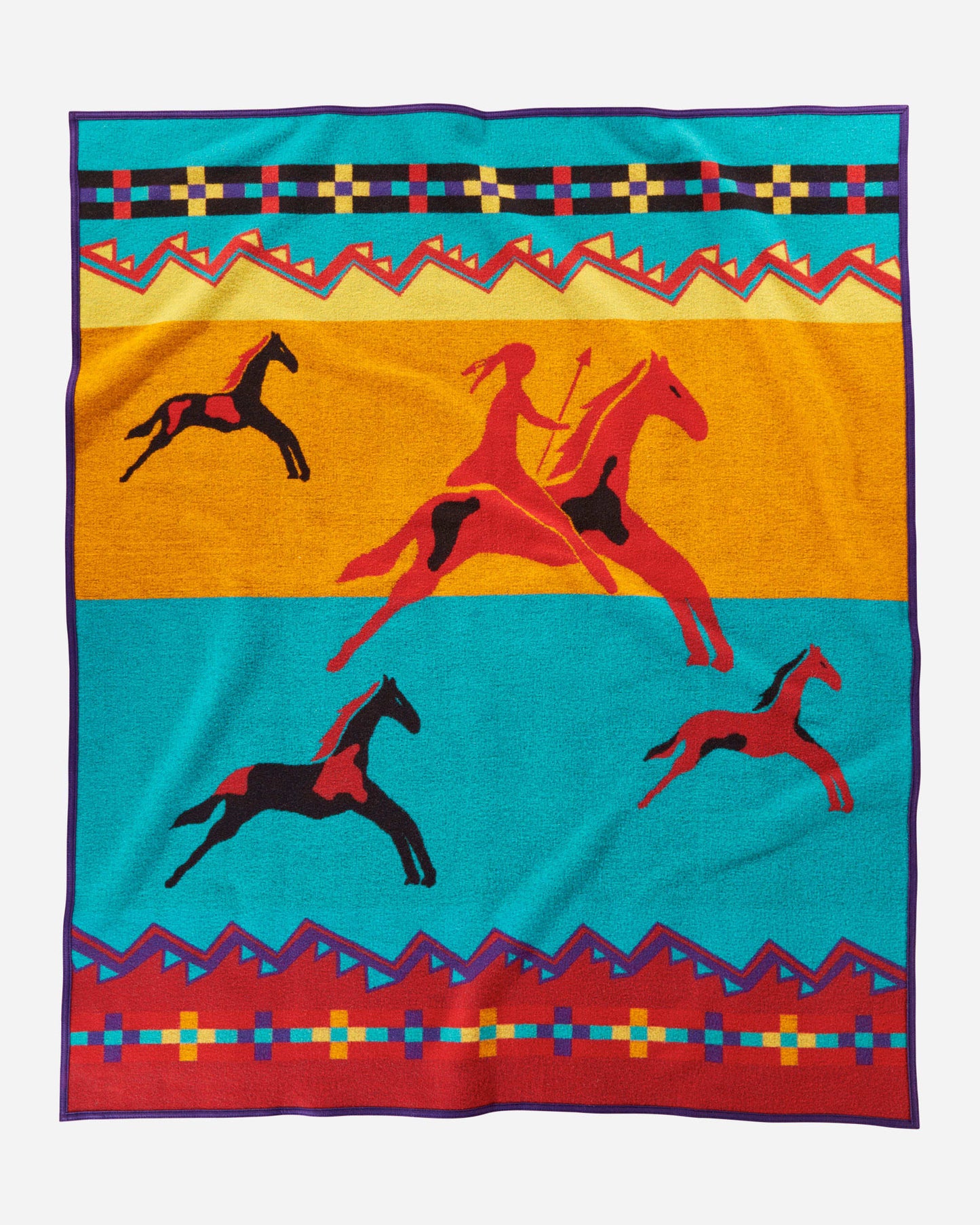 Celebrate the Horse Wool Blanket