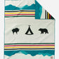 Crown of the Continent Napped Robe Wool Blanket