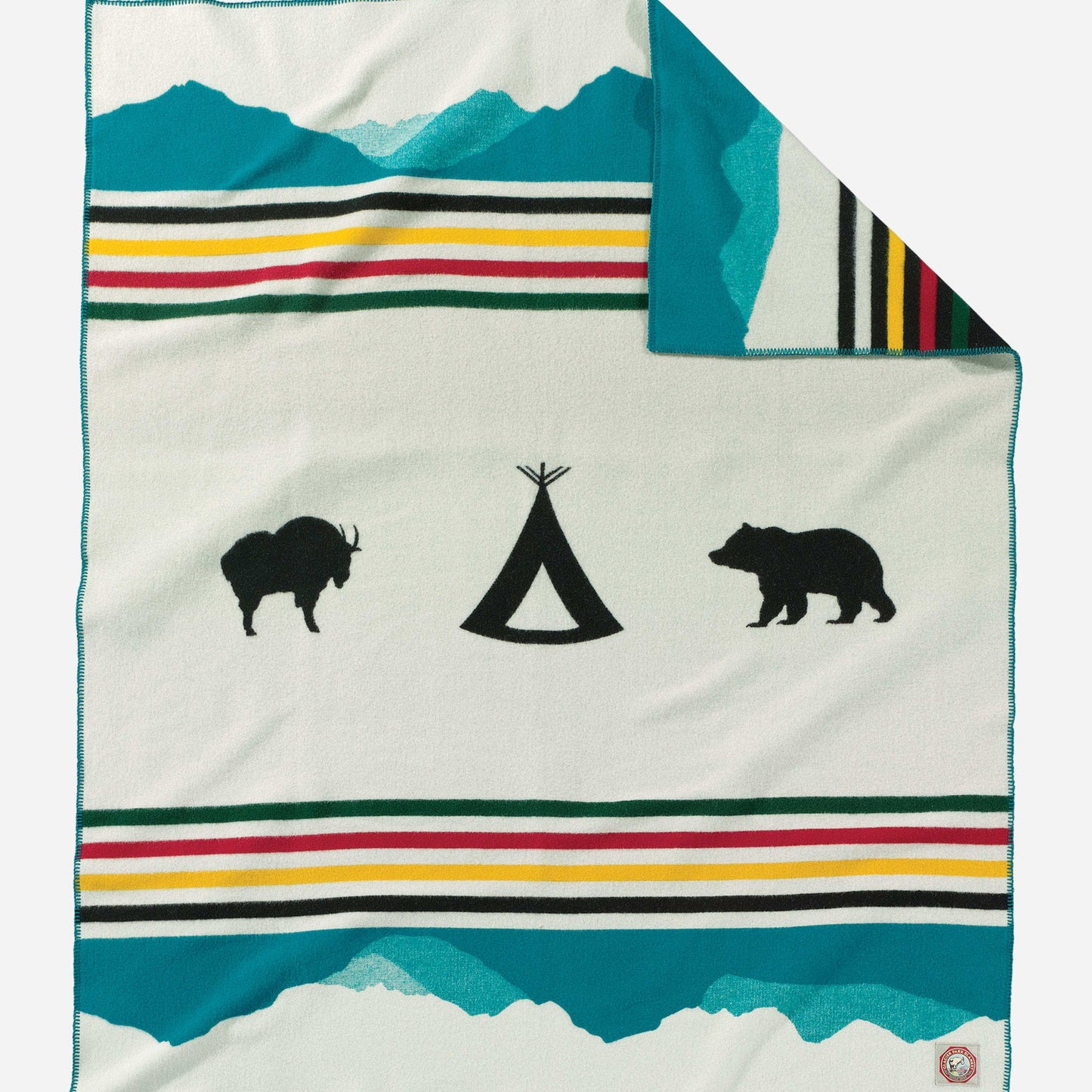 Crown of the Continent Napped Robe Wool Blanket