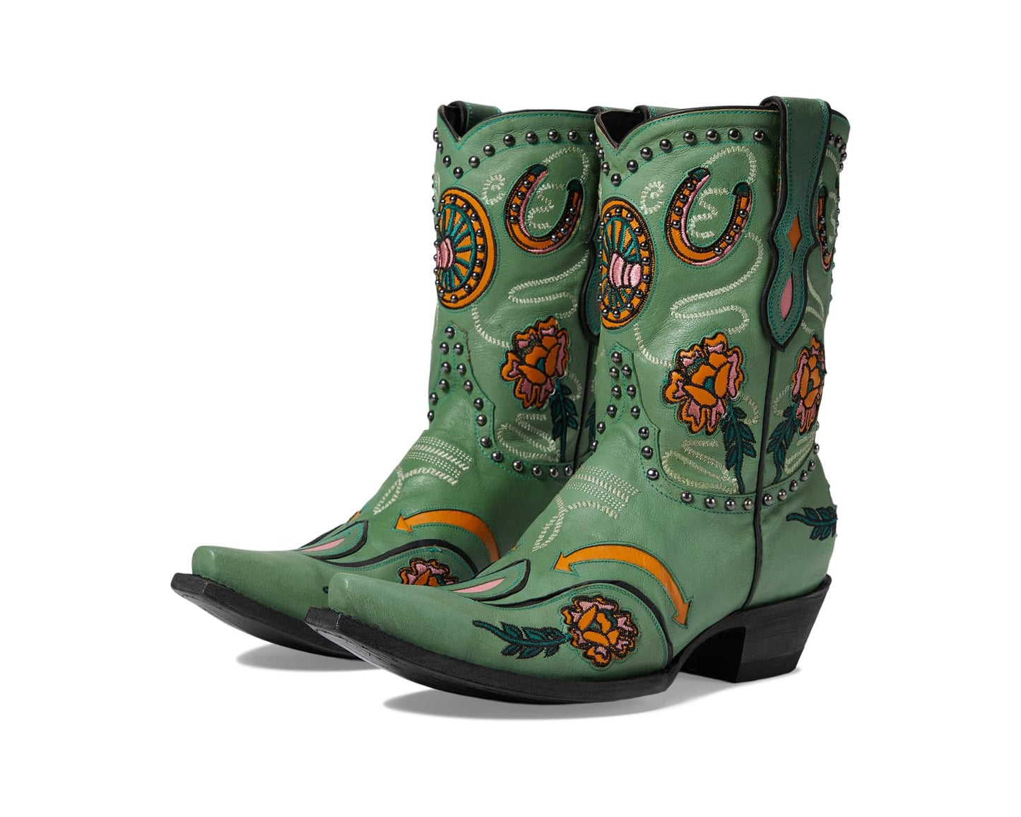 Wagon Wheels Turquoise- Old Gringo Cowboy Boots at Bourbon Cowgirl