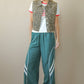 Leopard Printed Collared Casual Vest