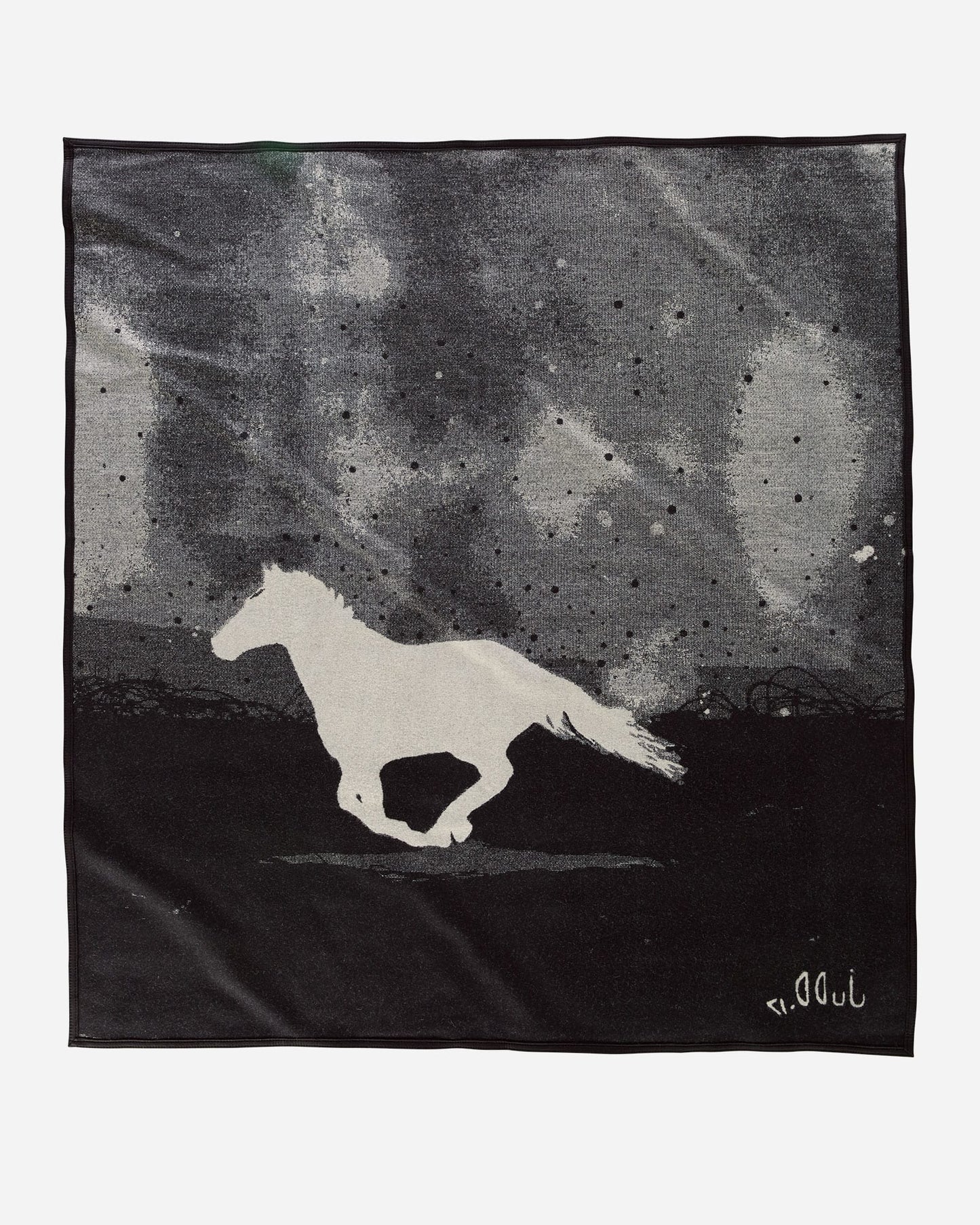 A Horse Called Paint Jacquard Wool Blanket