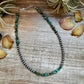 Sterling Silver Pearl & Turquoise Necklace – 16" + Extender
