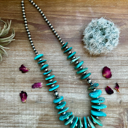 23 inch - NFR collection - sterling silver and turquoise