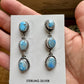 3 Tiers Dangle Golden Hills Turquoise Stud Earrings