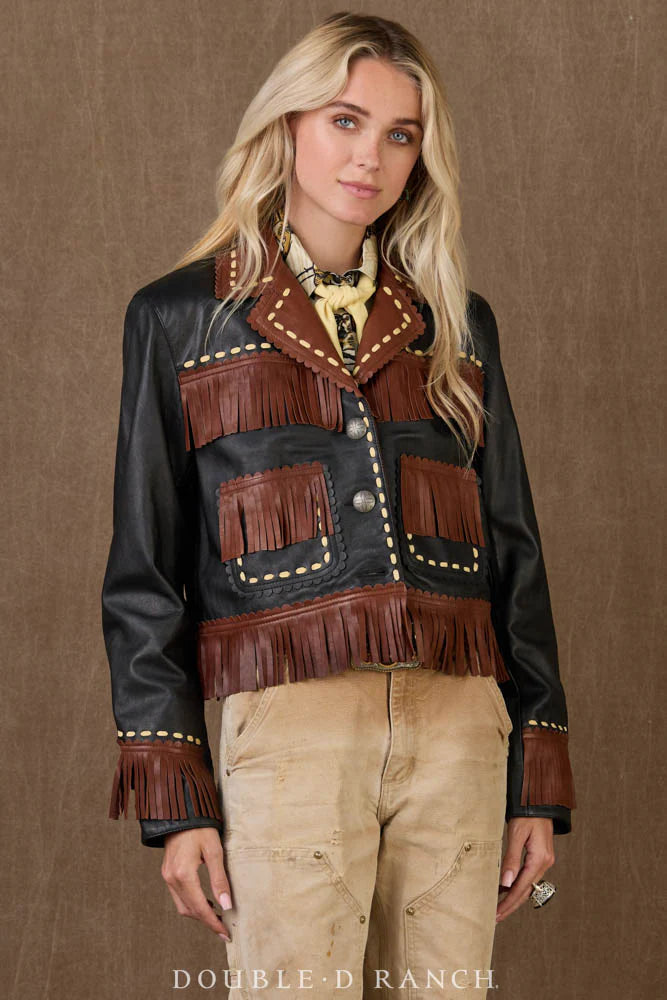 Roustabout Leather Jacket by Double D Ranch