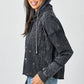Star Embroidery Washed Jacket