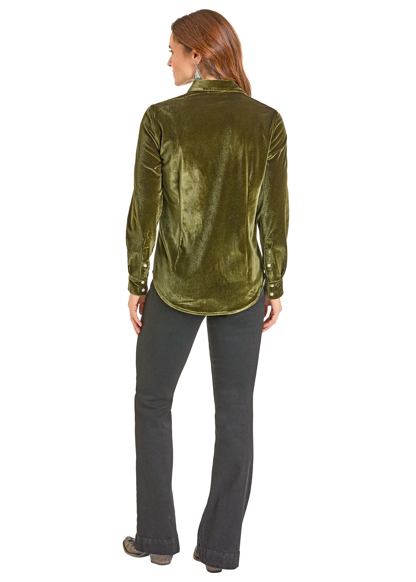 Velvet Retro Snap Shirt by Panhandle at Bourbon Cowgirl