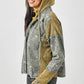 Star Embroidery Washed Jacket