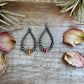 Teardrop Earrings – Sterling Silver with Spiny Oyster Center