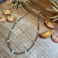 15" White Opal Necklace with Sterling Silver Pearls