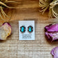 Kingman Turquoise & Silver Pearl Stud Earrings – Sterling Silver – Native Made by L. Silversmith
