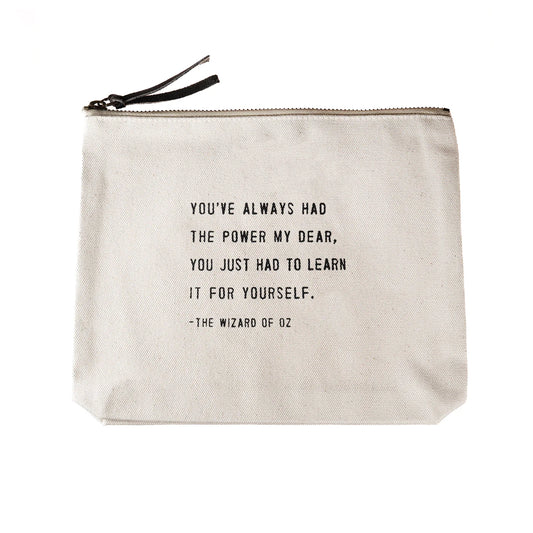 Wizard of Oz quote pouch