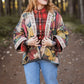 Friendship Love & Truth Cozy Fleece Boho Cardigan Kimono Jacket