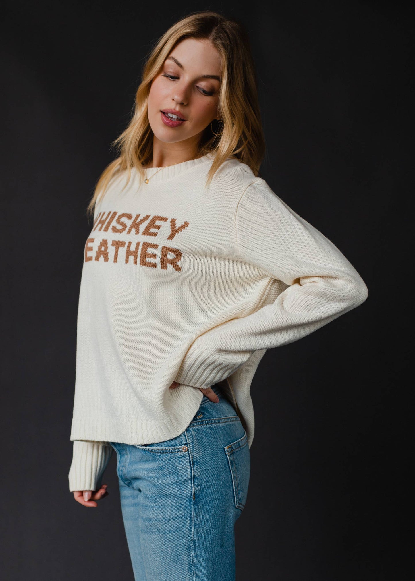 Ivory Whiskey Weather Sweater