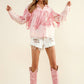 Pink Embroidered Fringe Button Up Shirt at Bourbon Cowgirl