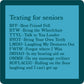 COASTER Texting For Seniors | Funny Gift | Home Bar Decor