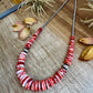 Red-Orange Spiny Oyster Graduated Necklace – 23"