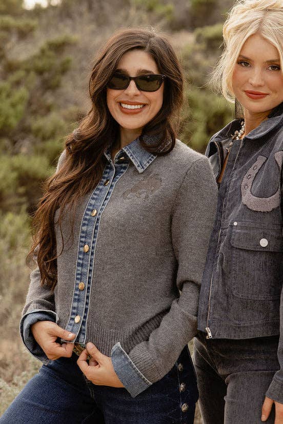 Mustang Molly Snap Cardigan by Rodeo Quincy