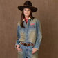 Driller's Denim Workshirt Top by Double D Ranch