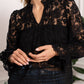 Boho Lace Blouse in Ecru or Black