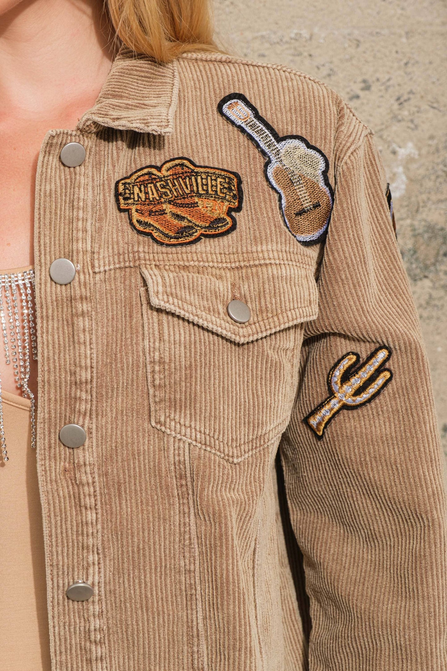 Tan Corduroy Western Jacket