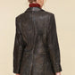 Vintage Wash Leather Blazer