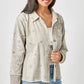 Star Embroidery Washed Jacket