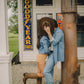 Rustler x H Bar C Denim Cropped Shirt
