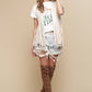 Cream Western Style Faux Suede Vest for Cowgirls
