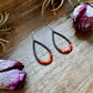 Orange Spiny Oyster Earrings – Sterling Silver Pearls