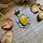 Bumblebee Jasper Pendant – Sterling Silver, Bright Yellow