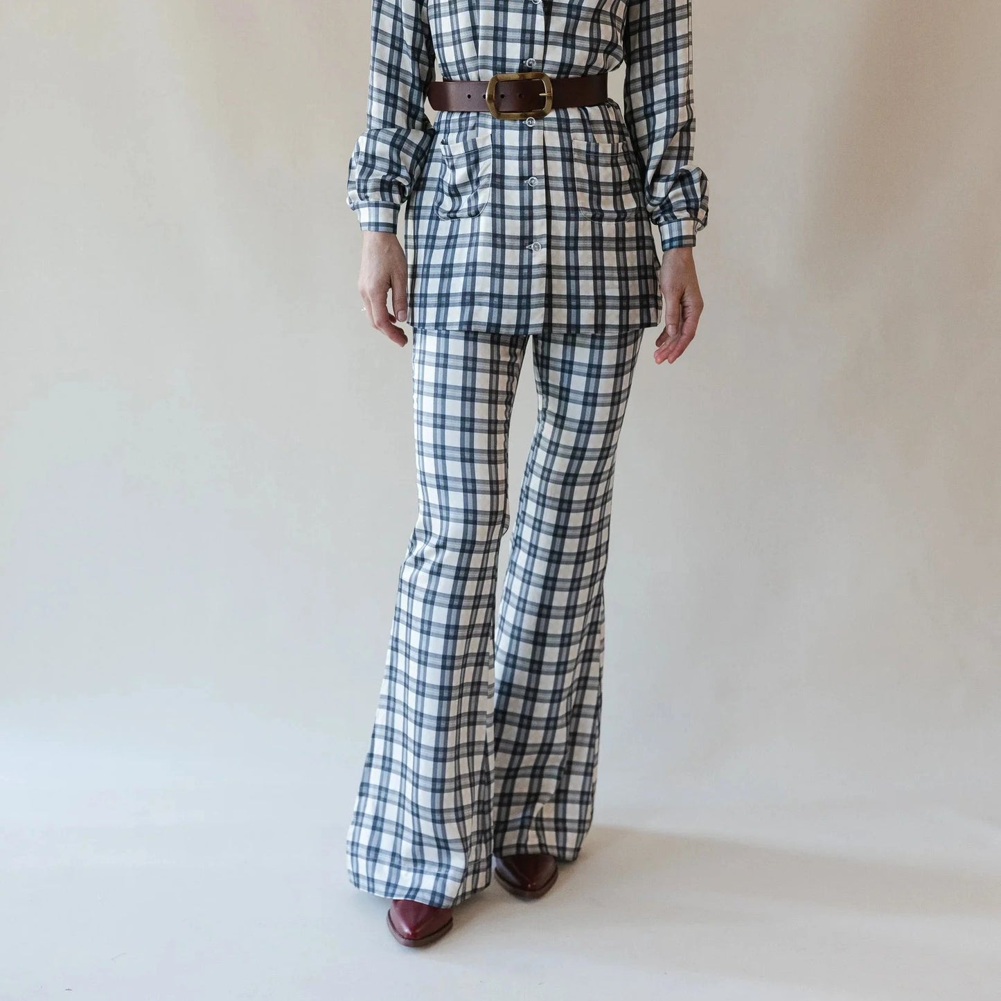 Bridget Bells in Retro Plaid by Folk Saint