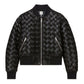 Woven Faux-Ever Leather™ Bomber Jacket - Black