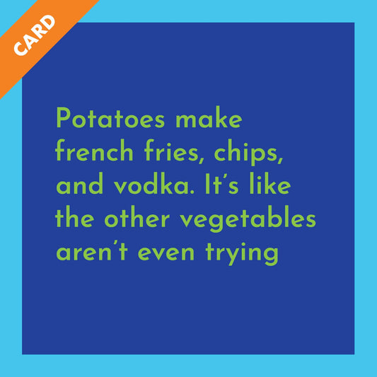 CARD Potatoes | Funny Party Gift | Kitsch Greeting Cards
