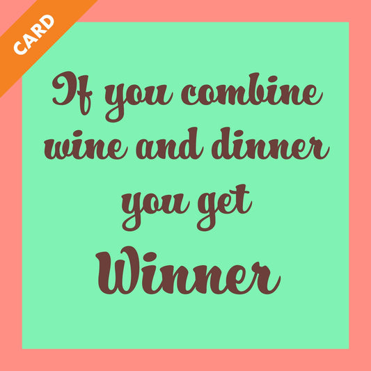CARD Winner | Funny Party Gift | Kitsch Greeting Cards