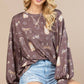 Western Print Long Sleeve Sweatshirt for Cowgirls