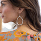 Funky Imperfect Silver Earrings