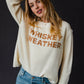 Ivory Whiskey Weather Sweater