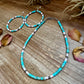 Turquoise Variscite & Pink Conch Choker – Exclusive Bijoux FAB Design