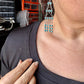 Sterling Silver & Kingman Turquoise Chandelier Earrings – Made in USA