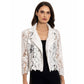 Lace Moto Jacket White